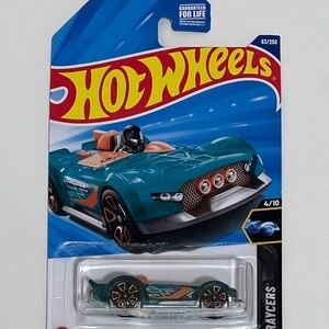Mattel Hot Wheels Teal and Orange Racer